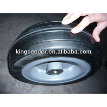 12" solid rubber wheel